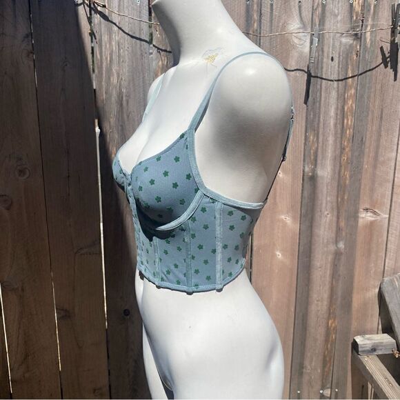 Urban Outfitters Women's Green and Blue Corset size small - Picture 6 of 12